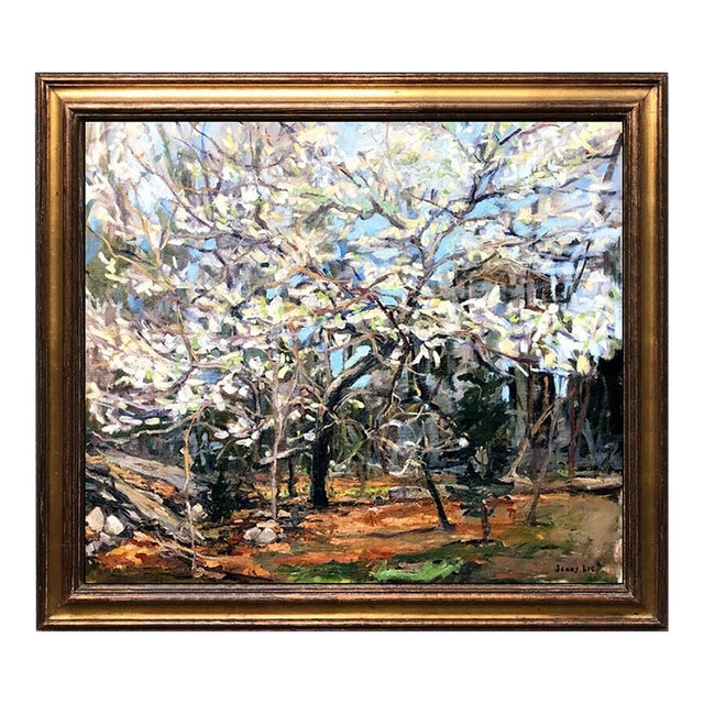 Early 20th Century Blossoming Canopy, Jonas Lie For Sale
