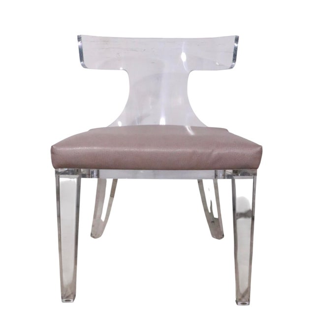 Set of Four Lucite Dining Chairs by Safavieh Couture For Sale - Image 13 of 17