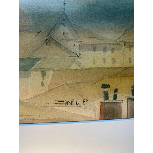 Watercolor on paper sold with frame Total size with frame 69x88 cm Jacques Tornare is a contemporary artist born in...