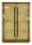 Italian Art Deco Parchment and Walnut Dye Armoire atributed to Guglielmo Ulrich, 1940s For Sale