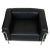 Metal LC-3 Lounge Chair in Black Leather by Le Corbusier for Cassina, 2000s For Sale - Image 7 of 13