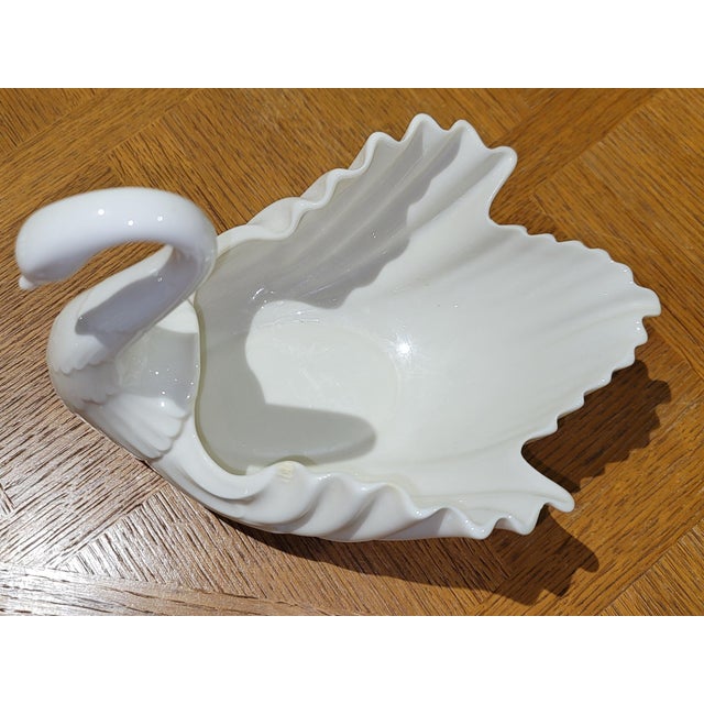 Lenox 1970s Lenox Swan Planter Bowl For Sale - Image 4 of 7
