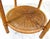 Brown Vintage Wicker Over Rattan Round End/Side Table Circa 1960s For Sale - Image 8 of 11