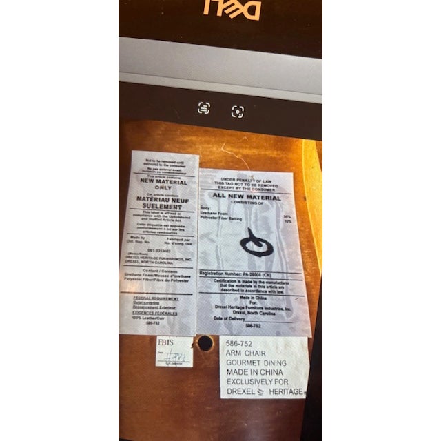 Late 20th Century Drexel Heritage Arm Chair For Sale - Image 9 of 9