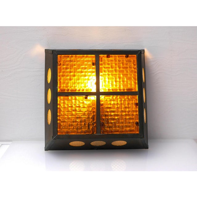 Black Copper and Glass Sconce by Nils Ledung for Bankeryd For Sale - Image 8 of 13