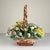 Mid-Century Modern Vintage Ceramic Flower Basket from Capodimonte, Italy 1960s For Sale - Image 3 of 17