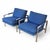 1960s Milo Baughman for Thayer Coggin Vintage Mid Century Modern T Back Lounge Chairs C. 1960s For Sale - Image 5 of 17