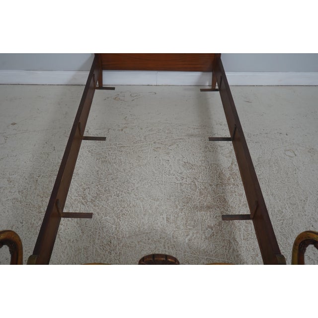 Pair of Vintage Paint Decorated French Style Carved Twin Beds For Sale In Philadelphia - Image 6 of 18