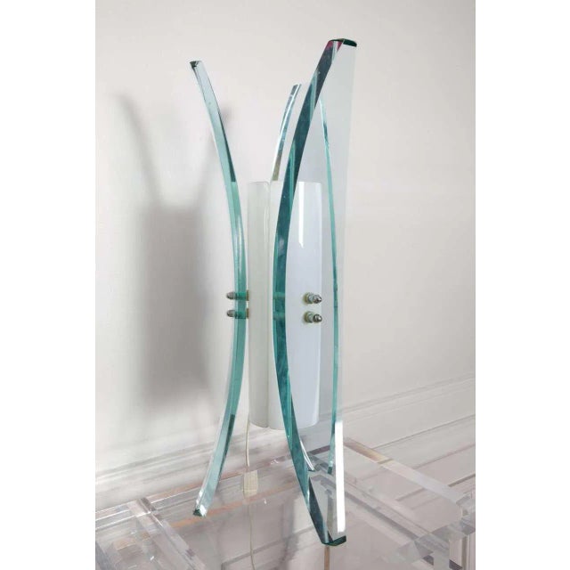Glass Table Lamp, 1960s For Sale - Image 3 of 8