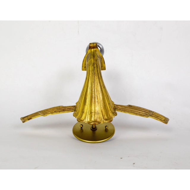 1920s Two Art Deco Gilt Bronze Avian Theater Sconces, Pair For Sale - Image 11 of 11