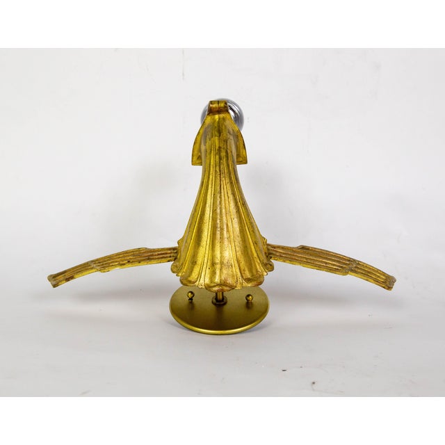 Art Deco Gilt Bronze Avian Theater Sconces - Set of 6 For Sale - Image 12 of 12