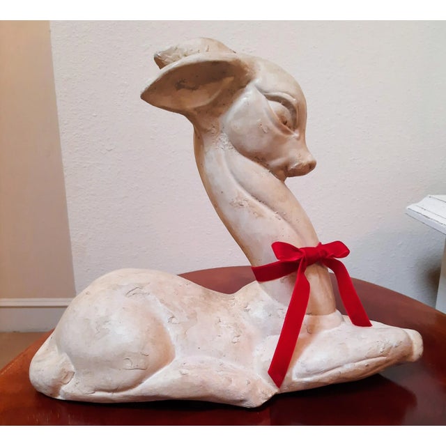 Art Deco Doe Deer Sculpture For Sale - Image 9 of 9