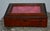 1990s Vintage Mahogany Musical Jewelry Box /Velvet Interior For Sale - Image 5 of 12