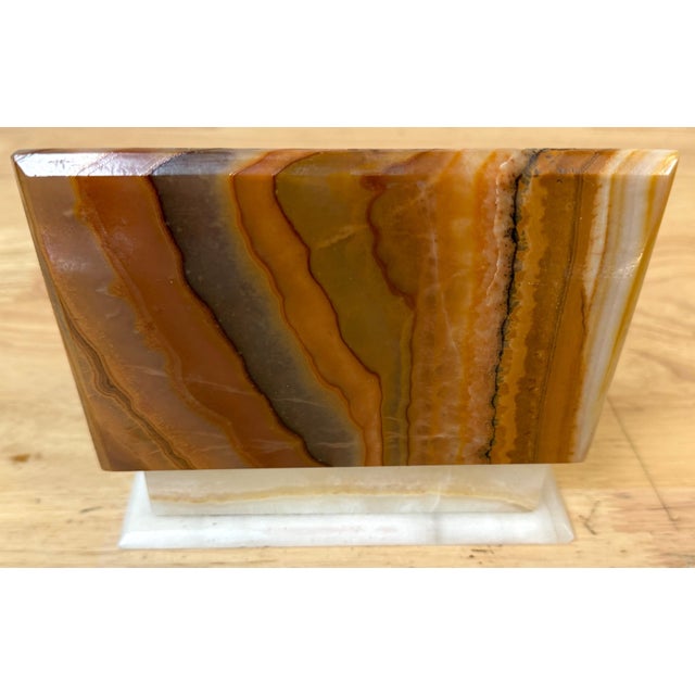 Italian Specimen Agate and Alabaster Hinged Table Box, Circa 1950s For Sale - Image 14 of 18