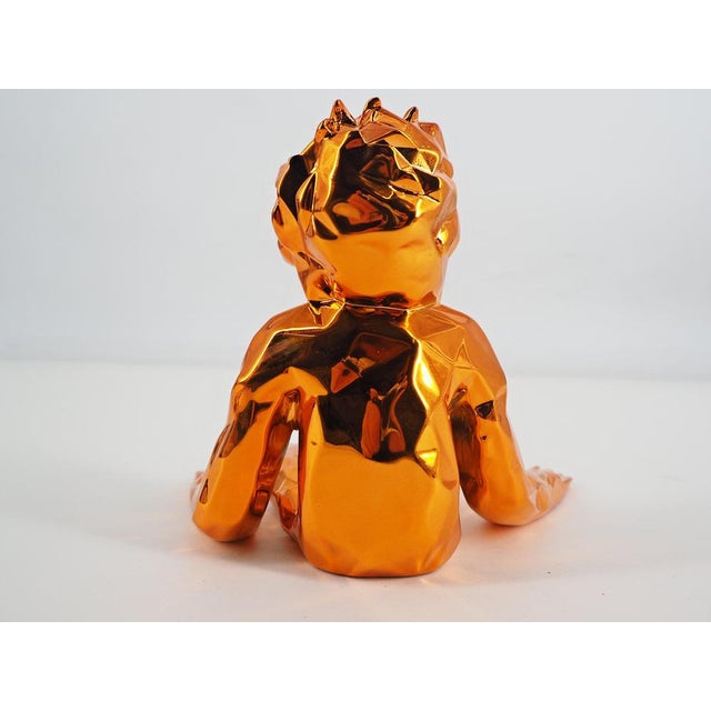 Orange Resin Jean-Marc Spirit from Richard Orlinski For Sale - Image 4 of 8