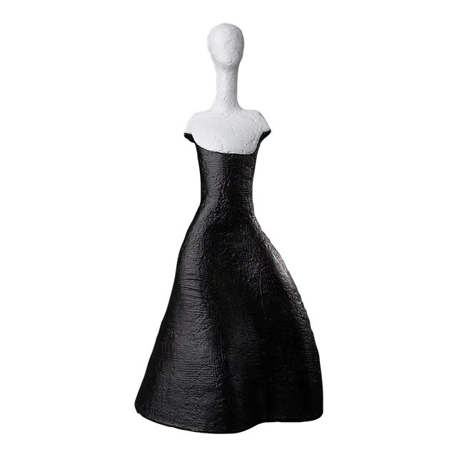 Contemporary Black and White Figure Sculpture For Sale