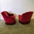 Wood Vintage French Club Chairs in Red Velvet with Fringe Skirts, 1960s, Set of 2 For Sale - Image 7 of 14