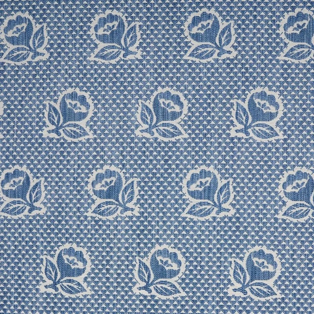 Not Yet Made - Made To Order Sample - Schumacher Fleurette Fabric in Denim For Sale - Image 5 of 5
