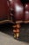 Late 20th Century Pair of Plush Leather Armchairs With Ottoman in Burgundy For Sale - Image 16 of 18