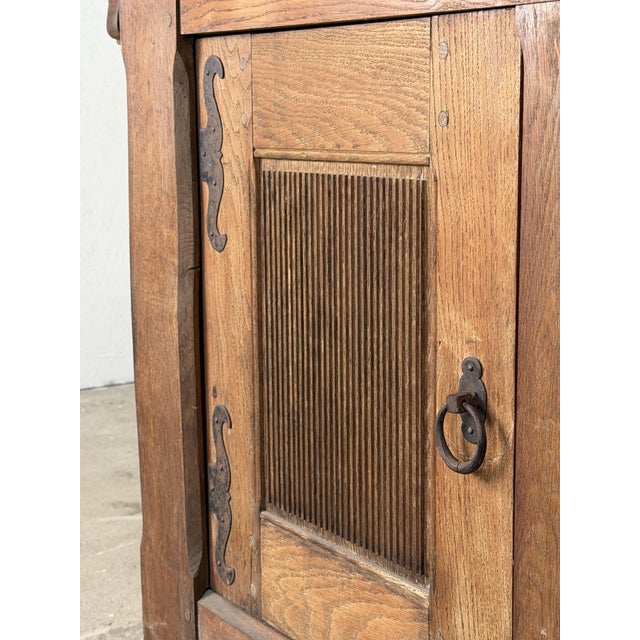 Brutalist French Provincial Brutalist Oak Sideboard, 1930s For Sale - Image 3 of 16