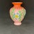 Early 20th Century Antique Victorian Pink Satin Art Glass Vase Coralene Floral Bee Butterfly 6” For Sale - Image 5 of 10