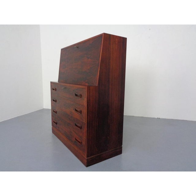 Arne Wahl Iversen Danish Rosewood Secretary by Arne Wahl Iversen for Winning Mobelfabrik, 1960s For Sale - Image 4 of 18