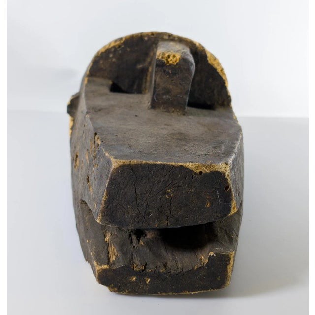 1970's African Tribal Carved Wood Bamana Bambara Kore Mask For Sale - Image 10 of 12