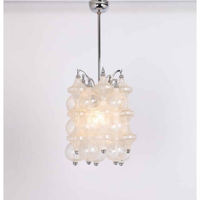 Small Glass Tulipan Pendant Light attributed to Seguso, Italy, 1960s For Sale - Image 15 of 16