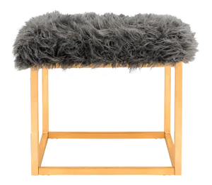Alen Square Ottoman in Grey