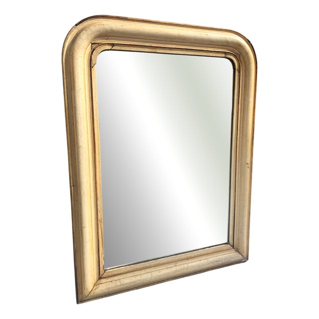 19th Century Louis Philippe Mirror in Wood and Stucco For Sale