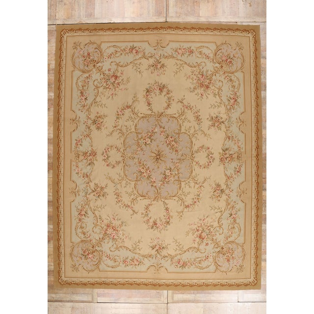 Vintage Chinese Aubusson Rug, 11'11 X 15'04 For Sale - Image 10 of 10