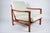 Textile Scandinavian Beige Armchair in Teak Wood, 1960s For Sale - Image 7 of 18