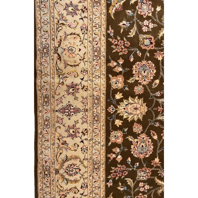 Sino Persian Tabriz , 7'9" X 9'9" For Sale - Image 4 of 6
