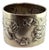 Silver Napkin Ring with Art Nouveau Style Applications and Reliefs For Sale