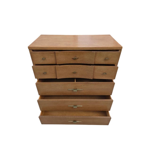Mid 19th Century Mid-Century Modern Highboy Dresser / Chest of Drawers – 1950s For Sale - Image 5 of 9