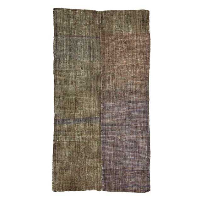 Textile Vintage Modern Turkish Kilim Rug For Sale - Image 7 of 7