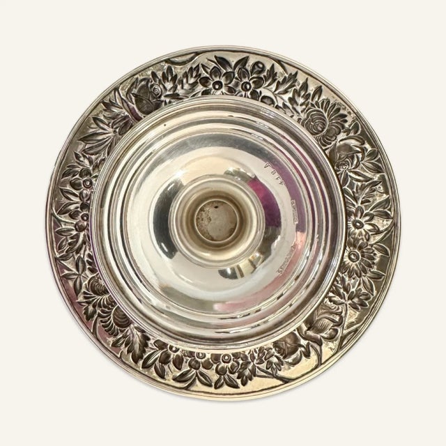 1920s Pair of 1920s S Kirk & Son Inc Repousse Compotes For Sale - Image 5 of 8