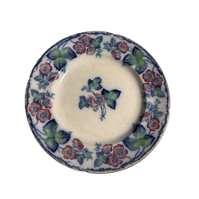 Antique Frances Morley & Co. Transferware Ironstone Dinner Plate. 10.25" Diameter. 7 Plates Available For Sale In Detroit - Image 6 of 10