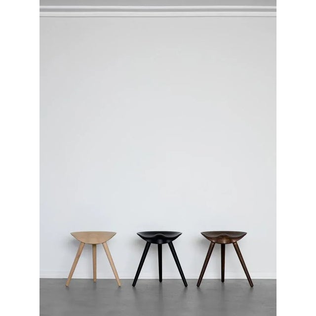 Mogens Lassen Black Beech Stool by Lassen For Sale - Image 4 of 8