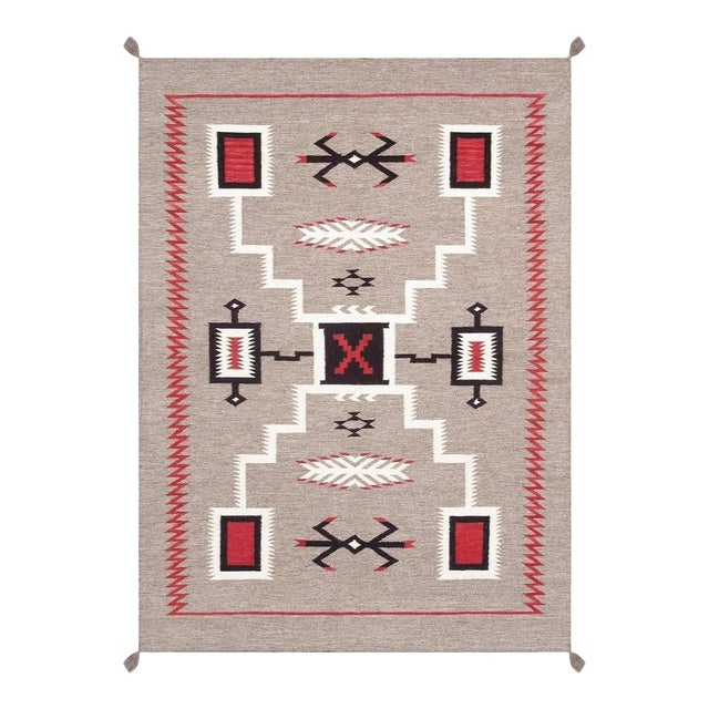 Tuscany Wool Mocha Area Rug, 5' 1'' X 7' 0'' For Sale