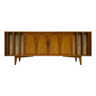 Mid Century Modern Credenza – Vintage Media Console – Record Storage Sideboard, C. 1950’s For Sale