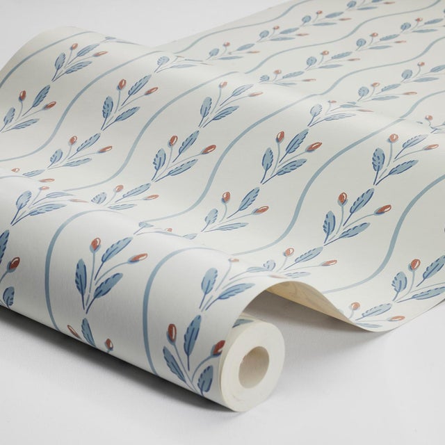 At once geometric, rustic, and sweet, Flower Buds features an elegant striped pattern rendered in wavy lines and budding...