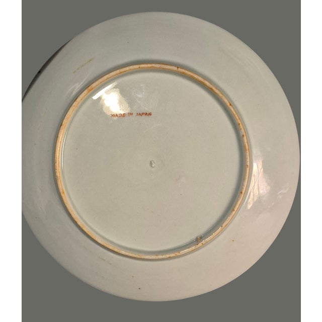 Antique Asian Meiji Japanese Foo-Dog Lion Colorful Floral Decorative 10'' Plate For Sale - Image 10 of 12