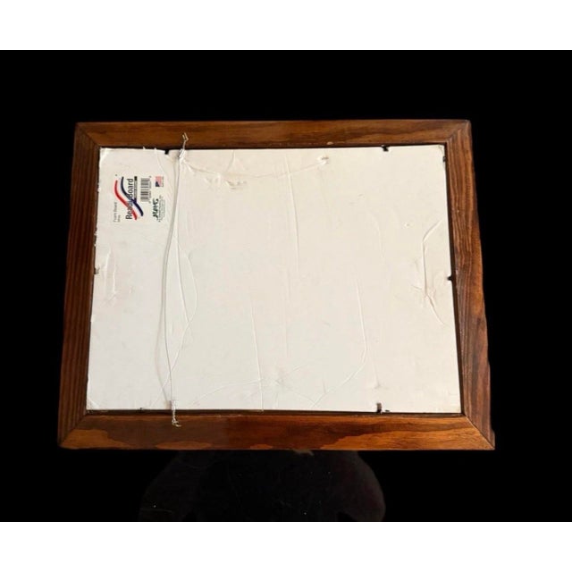 Vintage Framed Folk Art Print Family Group Lithograph Artist Unknown Condition is very good see fixtures for more details...