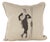 Figurative Ready for the Slopes Linen Pillow For Sale - Image 3 of 4