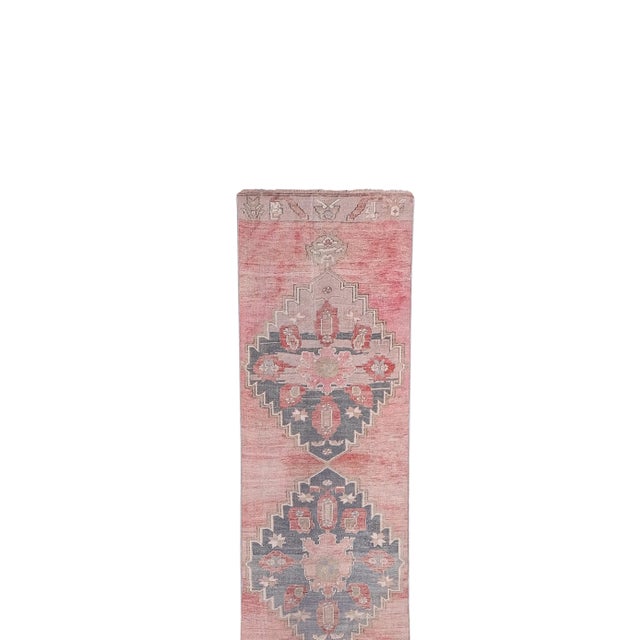 Vintage Turkish Oushak Extra Long and Wide Runner - Stair Tread 3'1'' X 25' 38" x 300" / 97 x 763 Cm Hand woven with high...