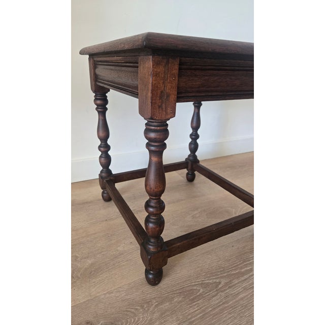 Rare Taylor Tile Side Table | Antique California Arts & Crafts | Antique Oak For Sale - Image 9 of 10