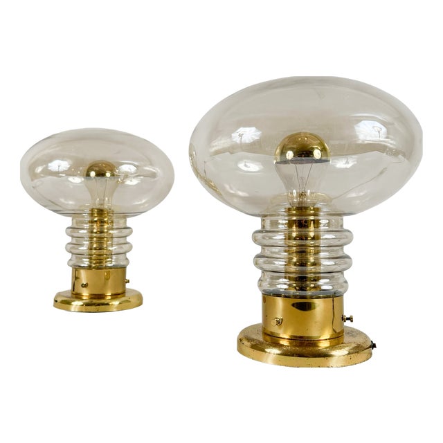 Mid-Century Modern Mushroom Lamps by Luigi Colani, 1970s, Set of 2 For Sale