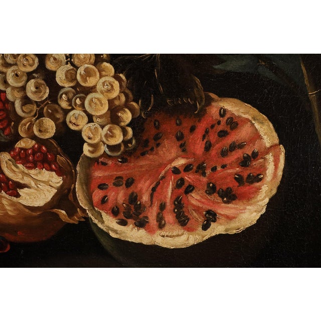 Michele Pace, Detto Michelangelo Del Campidoglio, Cerchia Di, Still Life with Fruit Peace, 1680, Oil on Canvas For Sale - Image 4 of 15