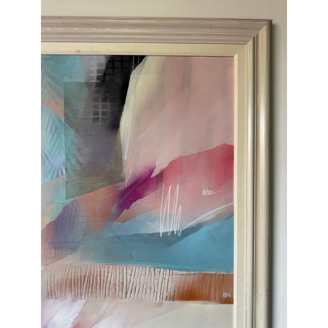 Large- Craig C. Reheis (1941-1991) Expressionist Abstract Acrylic on Canvas Painting For Sale In Miami - Image 6 of 12